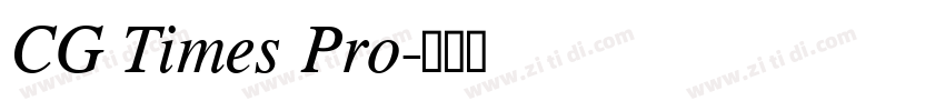 CG Times Pro字体转换